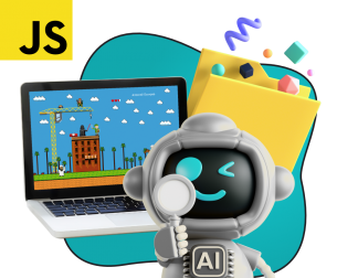 Язык программирования JavaScript + AI. Проектное обучение + геймификация + AI-помощники - КИБЕРшкола программирования для детей, компьютерные курсы для школьников, начинающих и подростков - KIBERone г. Берёзовский